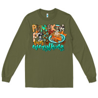 Army Green Pumpkin Pie Fixes Everything Long Sleeve Tee - CowhideDigitalArt