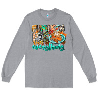 Heather Grey Pumpkin Pie Fixes Everything Long Sleeve Tee - CowhideDigitalArt