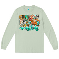Matcha Pumpkin Pie Fixes Everything Long Sleeve Tee - CowhideDigitalArt