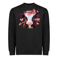 Black valentines day baby calf Heavyweight Sweatshirt - Jasminsmagicworld