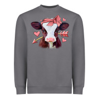 Valentines Day Baby Calf Heavyweight Sweatshirt | Teevron