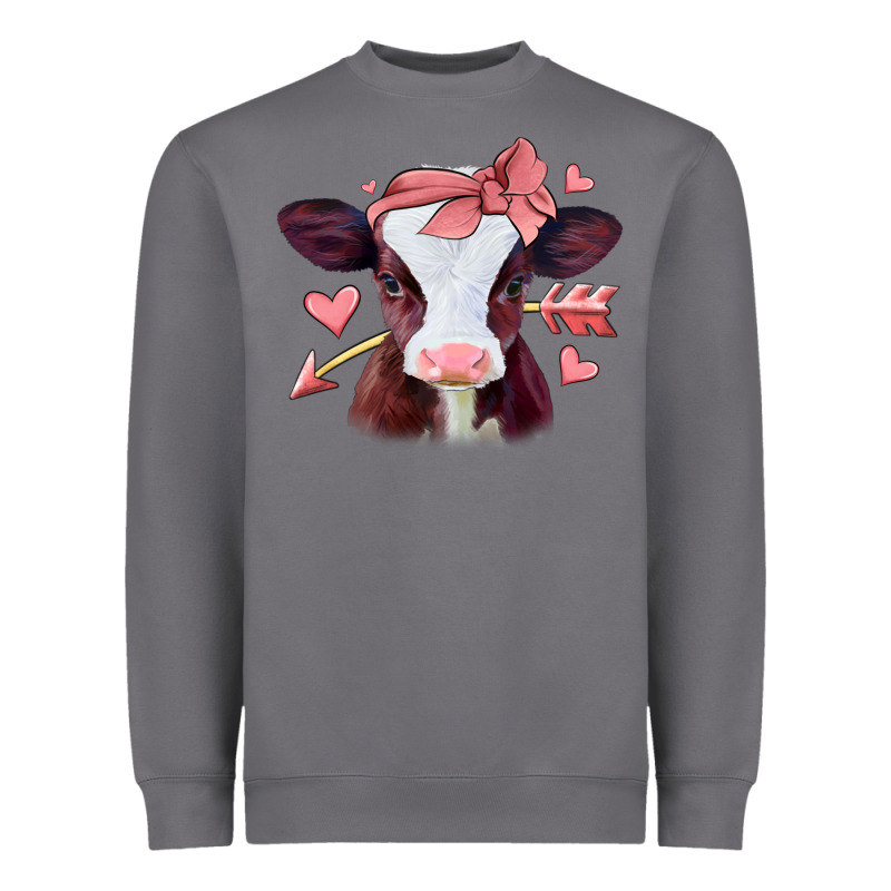 Valentines Day Baby Calf Heavyweight Sweatshirt by Jasminsmagicworld | Teevron