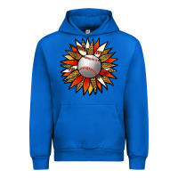 Cobalt Baseball Sunflower Urban Hoodie - Jasminsmagicworld
