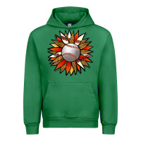 Emerald Baseball Sunflower Urban Hoodie - Jasminsmagicworld