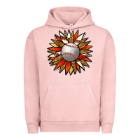 Pigment Salmon Baseball Sunflower Urban Hoodie - Jasminsmagicworld