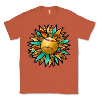Copper Softball Sunflower Classic Tee - Jasminsmagicworld