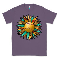 Lavender Softball Sunflower Classic Tee - Jasminsmagicworld