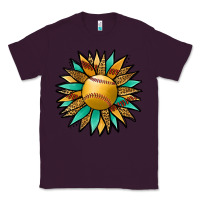 Plum Softball Sunflower Classic Tee - Jasminsmagicworld