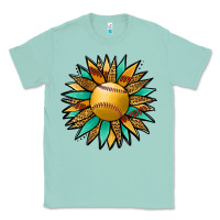 Seafoam Softball Sunflower Classic Tee - Jasminsmagicworld
