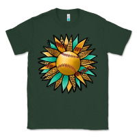 Sports Green Softball Sunflower Classic Tee - Jasminsmagicworld