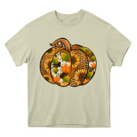 Mossy leopard cowhide sunflower pumpkin Heavy Core Tee - Jasminsmagicworld