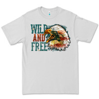 Dove Grey Wild and free Premium Tee - FaDigitalArtStudio