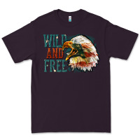 Plum Wild and free Premium Tee - FaDigitalArtStudio