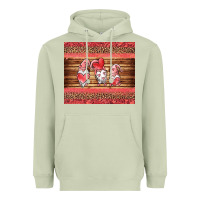 Matcha valentines day gnomes leopard Heavyweight Hoodie - Jasminsmagicworld