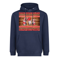 Navy valentines day gnomes leopard Heavyweight Hoodie - Jasminsmagicworld