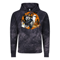 Cloud Black panda hallowen Vintage Hoodie - LillyAllenDesigns