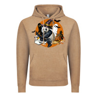 Vintage Coffee panda hallowen Vintage Hoodie - LillyAllenDesigns