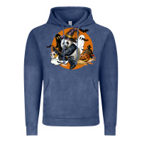 Vintage Denim panda hallowen Vintage Hoodie - LillyAllenDesigns