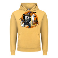 Vintage Mustard panda hallowen Vintage Hoodie - LillyAllenDesigns