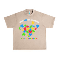French Oak Wear Blue For My Brother Autism Urban Heavy Tee - CowhideDigitalArt