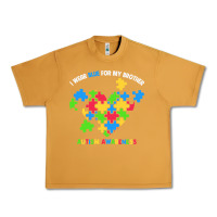 Peanut Butter Wear Blue For My Brother Autism Urban Heavy Tee - CowhideDigitalArt