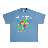 Pebble Blue Wear Blue For My Brother Autism Urban Heavy Tee - CowhideDigitalArt