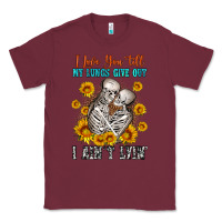 Burgundy i love you till my lungs give out Classic Tee - OliviaCreatesArt