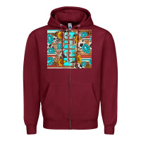 Burgundy western nana Zipper Hoodie - RanaPortraitStore