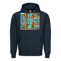 Navy western nana Zipper Hoodie - RanaPortraitStore