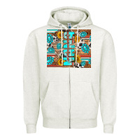 Oatmeal Heather western nana Zipper Hoodie - RanaPortraitStore