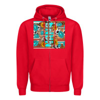 Red western nana Zipper Hoodie - RanaPortraitStore