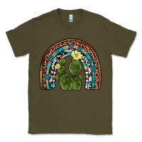 Army Green cactus gemstone rainbow Classic Tee - Artiststas