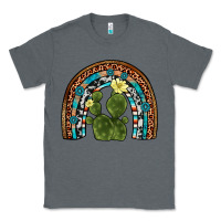 Charcoal Heather cactus gemstone rainbow Classic Tee - Artiststas