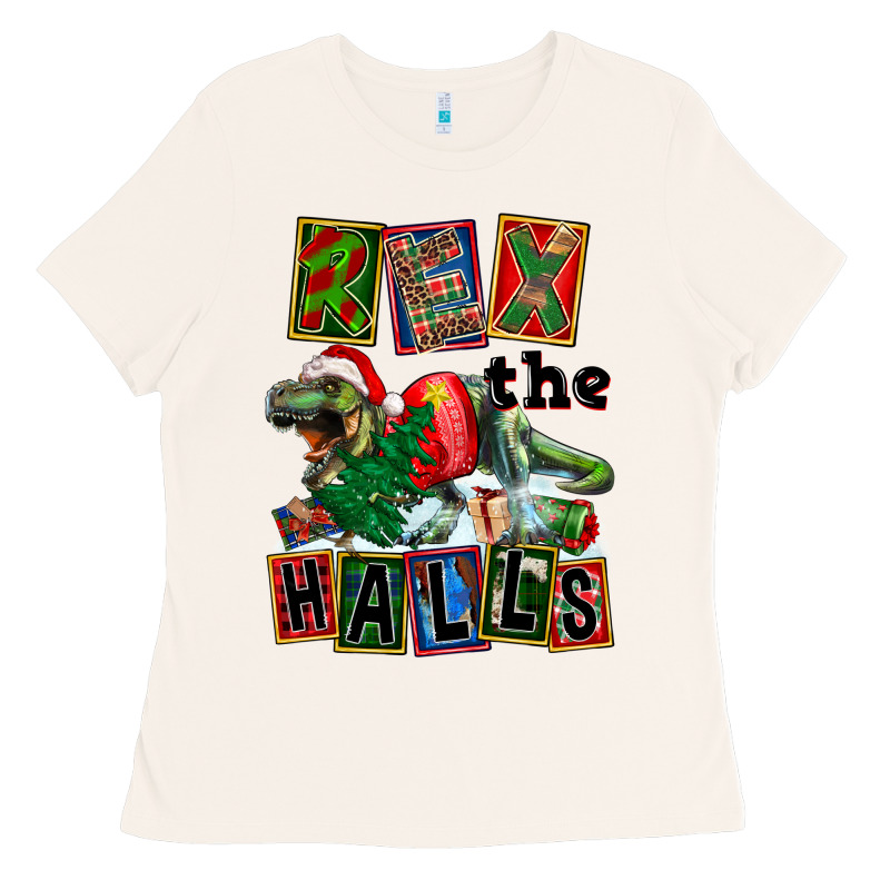 Rex The Halls Ladies Tee by FaDigitalArtStudio | Teevron