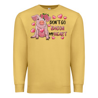 Antique Gold Valentine's Day Don't Go Bacon My Heart Premium Sweatshirt - RanaPortraitStore