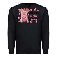 Black Valentine's Day Don't Go Bacon My Heart Premium Sweatshirt - RanaPortraitStore