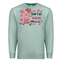 Seafoam Valentine's Day Don't Go Bacon My Heart Premium Sweatshirt - RanaPortraitStore
