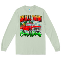 Matcha Small town Christmas Long Sleeve Tee - CowhideDigitalArt