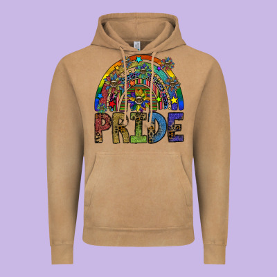 Pride Vintage Hoodie Designed By Sublimationcraftshop