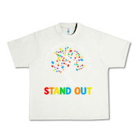 Pistachio Why Fit In Autism Awareness Urban Heavy Tee - CowhideDigitalArt