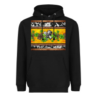 Black st Patricks day western shamrock Heavyweight Hoodie - Jasminsmagicworld