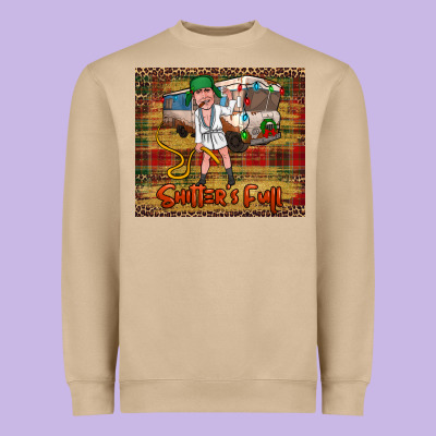 Shitters Full Merry Christmas Heavyweight Sweatshirt Designed By Jasminsmagicworld