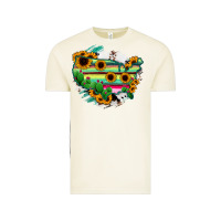 Vintage Arctic America Map Sunflower Cactus Serape Vintage Tee - RanaPortraitStore