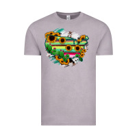 Vintage Zinc America Map Sunflower Cactus Serape Vintage Tee - RanaPortraitStore