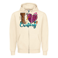 Sandshell i love crafting Zipper Hoodie - RanaPortraitStore