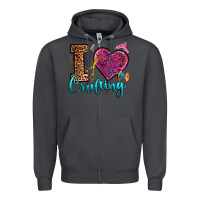 Smoke i love crafting Zipper Hoodie - RanaPortraitStore