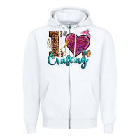 White i love crafting Zipper Hoodie - RanaPortraitStore