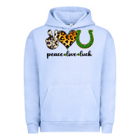 Pigment Grape Ice Peace Love Luck Urban Hoodie - Jasminsmagicworld