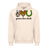 Sandshell Peace Love Luck Urban Hoodie - Jasminsmagicworld