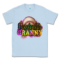 Dusty Blue baseball granny Classic Tee - OliviaCreatesArt